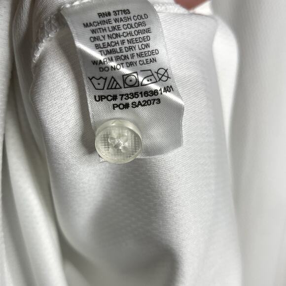 Callaway White Golf Polo Shirt Lightweight Performance Activewear Men Size XXL - Picture 5 of 5